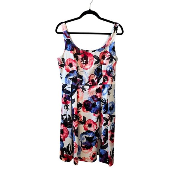 Luxe by Carmen Dress Women's 10 Floral Sleeveless‎  Colorful (g98) - Picture 2 of 6